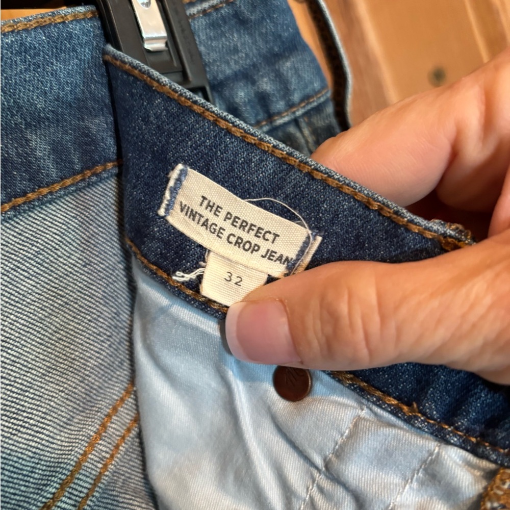 Madewell Distressed Ankle Jeans in Deep Blue - Picture 3 of 4